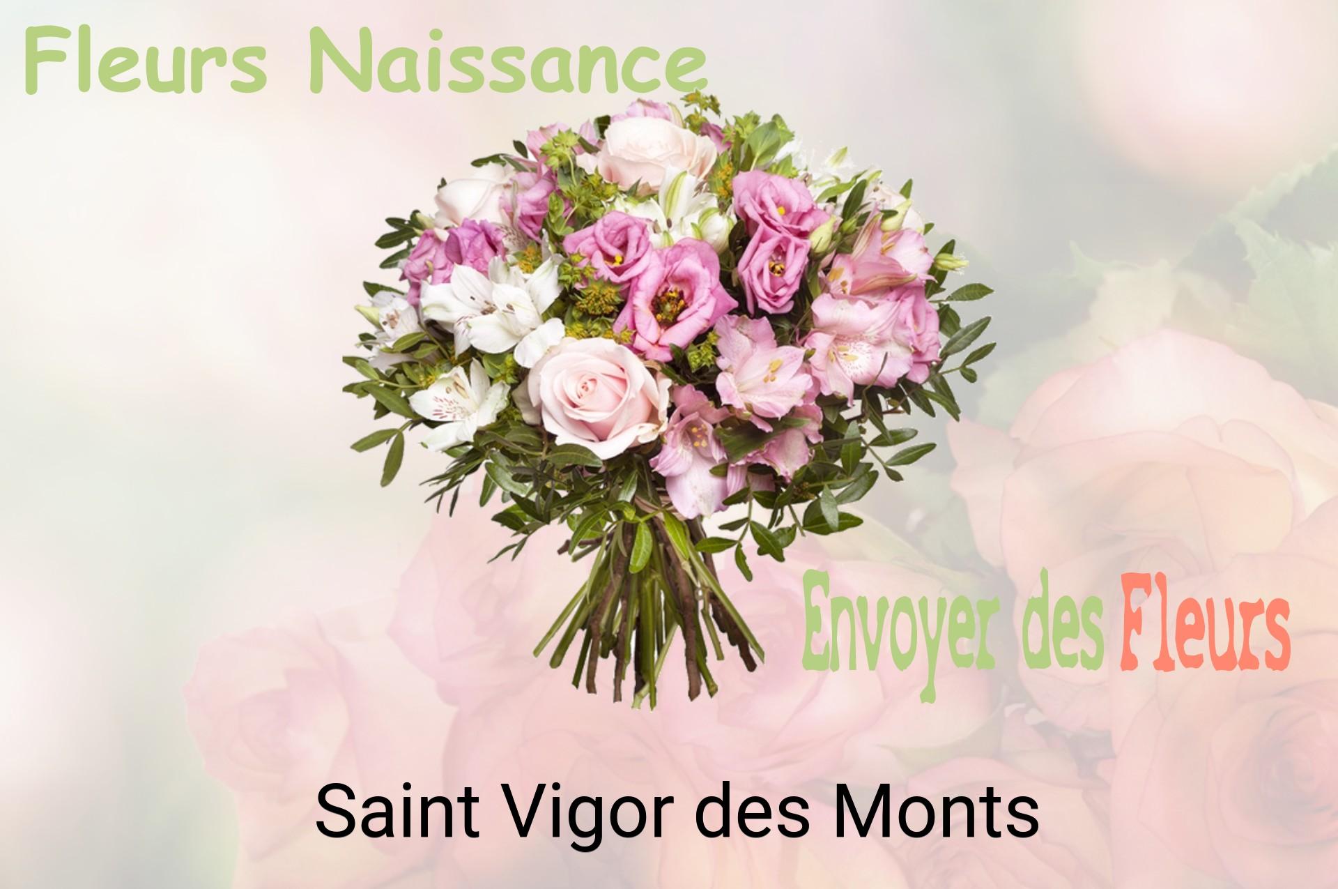 Bouquet de fleurs de naissance livré à Saint-Vigor-des-Monts